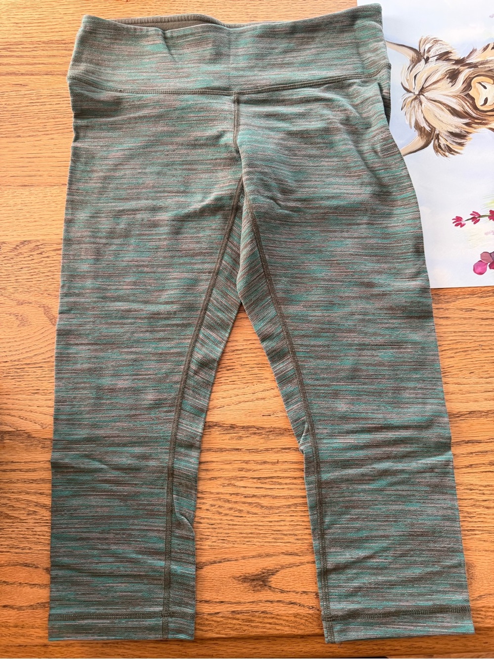 Performance Leggings in Teal-Green